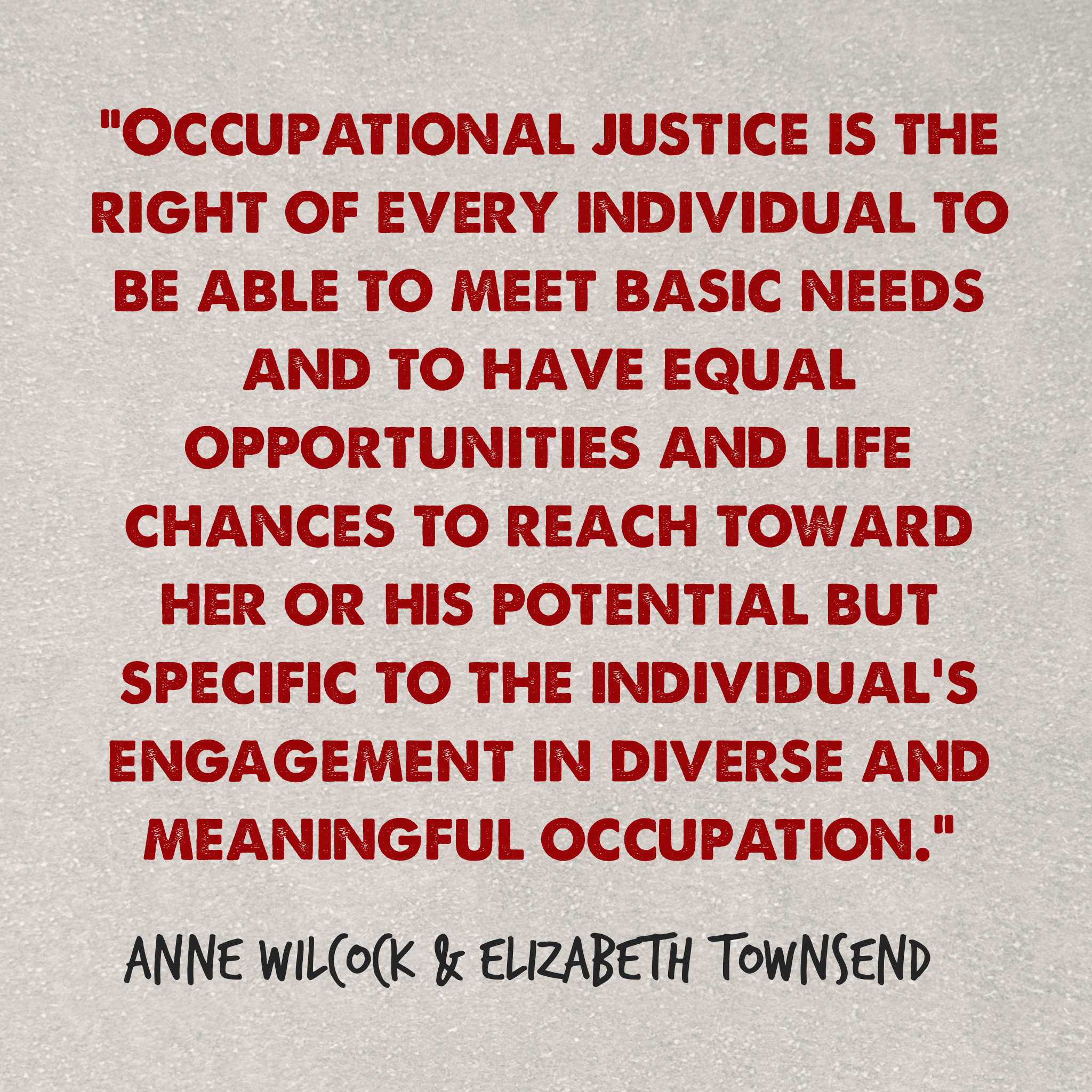 occupational justice